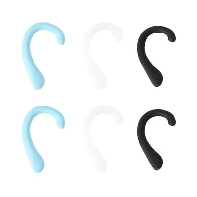 3 Pairs Silicone Earloop Hook Ear Protectors Ear Hook Ear Protectors Cover Ear Cushions for Masks Ear Cover Anti-Slip Ear Grips Protective Earbud for Adults