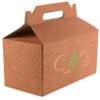 [450 Pack] Brown Treat Gift Boxes - 9 x 5 x 6.75 inches - Paper Gable Boxes, Paper Lunch Boxes with Handle, Barn Boxes - Birthday's, Weddings, Baby Shower Favor Box, Restaurant to go Box view 3