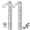 2 Pack Weekly Pill Box, 7 Day Pill Case, Floor88 7 Compartments Aluminum Alloy Portable Pill Holder Waterproof Medicine Organizer Metal Pill Container with Keychain & Carabiner for Travel Camping (#D) view 1