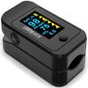 Santamedical Dual Color OLED Pulse Oximeter Fingertip, Blood Oxygen Saturation Monitor (SpO2) with Case, Batteries and Lanyard view 1