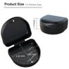 2PCS Retainer Case Denture Case: BVN Orthodontic Dental Case, Slim Braces Case, Mouth Guard Case, Denture Box, Teeth Aligner Case, Night Guard Case Container Storage Holder Black view 2