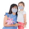 LOFBAZ Cloth Face Coverings Cotton Fabric with Filter Pocket Washable Reusable (Gray - Pack of 3, Small Kid 4 to 8 Year) view 1
