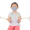 LOFBAZ Cloth Face Coverings Cotton Fabric with Filter Pocket Washable Reusable (Gray - Pack of 3, Small Kid 4 to 8 Year) view 3
