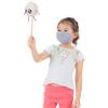 LOFBAZ Cloth Face Coverings Cotton Fabric with Filter Pocket Washable Reusable (Gray - Pack of 3, Small Kid 4 to 8 Year) view 4