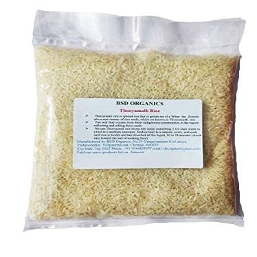 BSD Organics Thooyamalli Rice (1 kilogram / 2.2 Pounds)