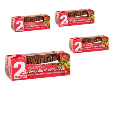 2S Company, Cranberry Pumpkin Seed Crisps, 5.3 oz. (4 pack)
