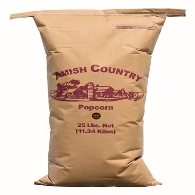 Amish Country Popcorn | 25 lbs Bag | Red Popcorn Kernels | Old Fashioned, Non-GMO and Gluten Free (Red - 25 lbs Bag)