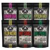 Pop Daddy Flavored Pretzels Sticks, Healthy Gourmet Pretzels, 7.5oz Variety Pack, 6 Pack, Garlic Parm, Cinnamon Sugar, Peppercorn Ranch, Hot Sauce, Dill Pickle, Yellow Mustard view 1