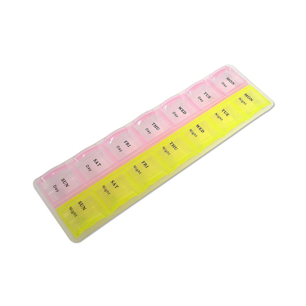7 Day Compartment AM PM Pill Box Medicine Storage Organizer Container Case (3)