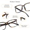LifeArt Blue Light Blocking Glasses, Anti Eyestrain, Computer Reading Glasses, Gaming Glasses, TV Glasses for Women Men, Anti Glare (Amber, 3.75 Magnification) view 2