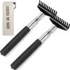 2 Pack Oversized Portable Extendable Back Scratcher, Upgraded Metal Stainless Steel Telescoping Back Scratcher Tool with Canvas Carrying Bag view 1