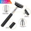 2 Pack Oversized Portable Extendable Back Scratcher, Upgraded Metal Stainless Steel Telescoping Back Scratcher Tool with Canvas Carrying Bag view 3