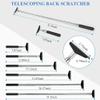 2 Pack Oversized Portable Extendable Back Scratcher, Upgraded Metal Stainless Steel Telescoping Back Scratcher Tool with Canvas Carrying Bag view 4