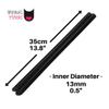 Black Vocal Tubes for Speech Therapy and Singing - Therapy Straws for Vocal Health - Set of 2 Silicone Tubes for water resistant Voice Therapy and singing training view 3
