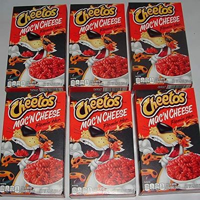 Cheetos Macn Cheese Flamin' Hot flavor (5.6 Oz box, 6 Pack)