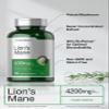 Horbach Lions Mane Mushroom Extract | 120 Capsules | Vegetarian, Non-GMO, Gluten Free Supplement view 4