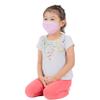 LOFBAZ Cloth Face Coverings Cotton Fabric with Filter Pocket Washable Reusable (Pink - Pack of 3, Small Kid 4 to 8 Year) view 4