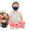 LOFBAZ Cloth Face Coverings Cotton Fabric with Filter Pocket Washable Reusable (Navy - Pack of 3, Small Kid 4 to 8 Year) view 3