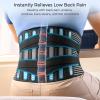FREETOO Back Braces for Lower Back Pain Relief with 6 Stays, Breathable Back Support Belt for Men/Women for work , Anti-skid lumbar support belt with 16-hole Mesh for sciatica(M) view 3