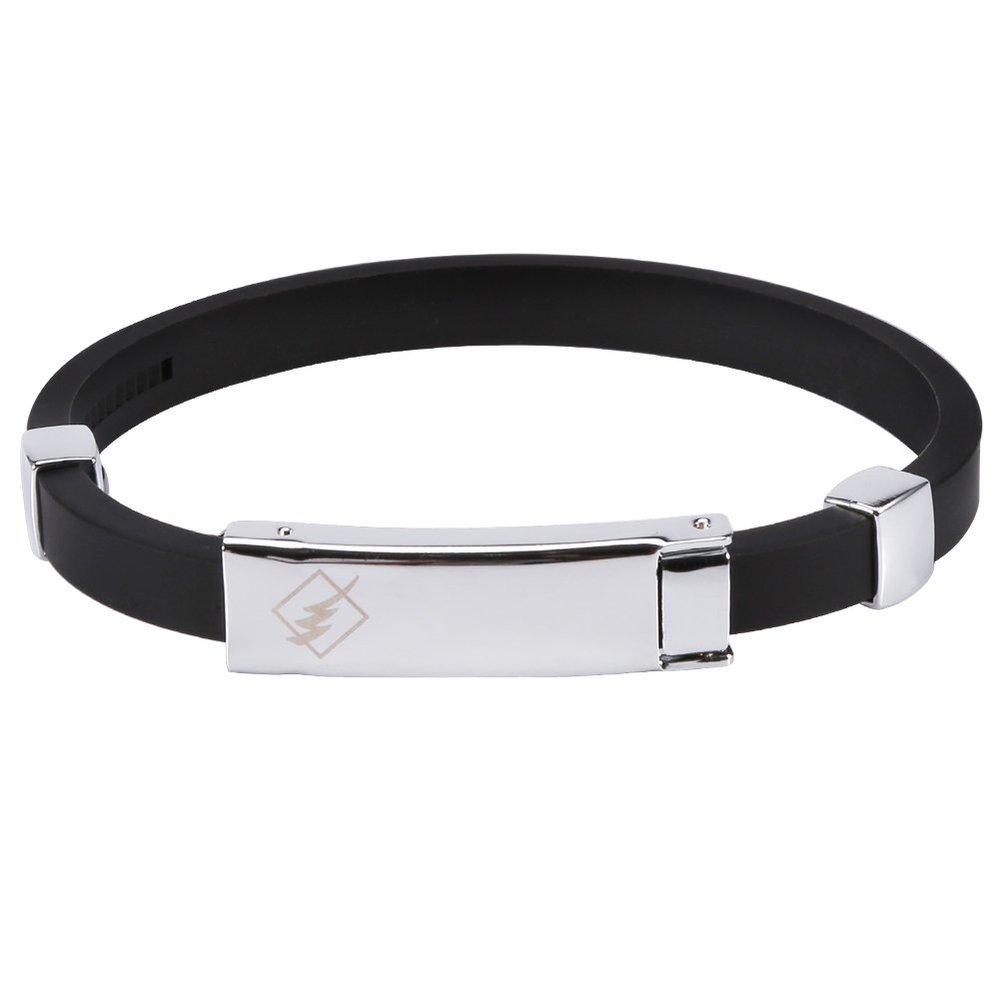 Anti Static Wrist Strap Band,3Colors Anion Bracelet Antistatic Band Anti Static Wrist Strap Health Care Wristband(Black)