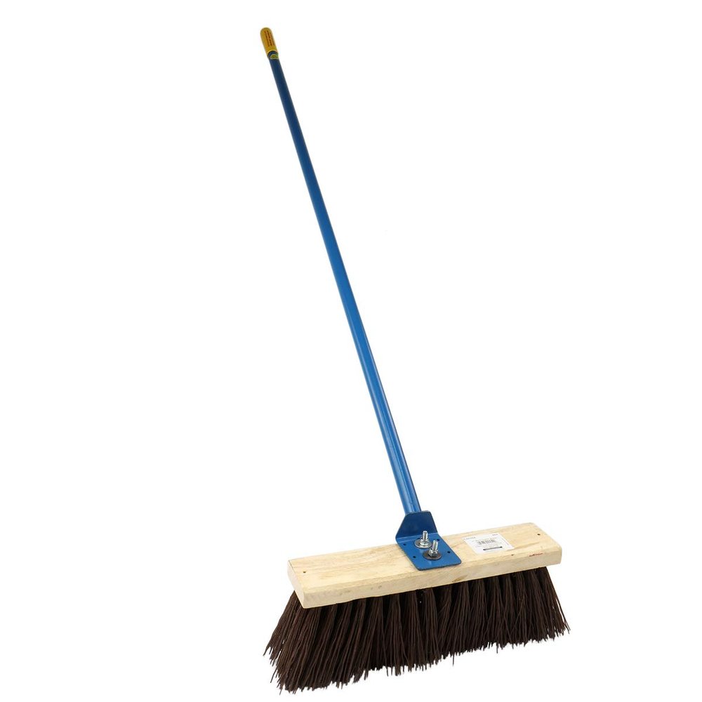 King of Spades Broom with Poly Bristle Head for Shop or Home Clean Up