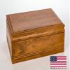 American Chest H75W 75 Count Amish Cigar Humidor, Walnut view 1
