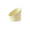 PacknWood 210WFRY1 3 oz Slanted Wood Cup - 2.1 in. Dia. - 2.75 & 1 in. view 1