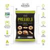 Dream Pretzels Pressels Baked Pretzel Chips, Sesame Seasoned, Mini Thin Crisps, Gourmet Snack Bites, Vegan, Low Sodium, Pack of 3 Individual Bags (7.1 oz) view 3