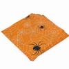 60 count Orange Spider Paper Napkins - Disposable Dinner Napkins for Halloween Get-together, DIY Parties, Unfolded 13x13 inches, 2-Ply view 2