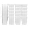 ULTECHNOVO Plastic Medicine Cups, 50pcs 50ml Plastic Graduated Cup Clear Mixing Cups Measuring Cups Transparent Scale Cups Liquid Measure Tool Laboratory Sample Collection Cup view 1