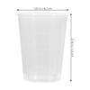 ULTECHNOVO Plastic Medicine Cups, 50pcs 50ml Plastic Graduated Cup Clear Mixing Cups Measuring Cups Transparent Scale Cups Liquid Measure Tool Laboratory Sample Collection Cup view 2