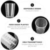 ULTECHNOVO Plastic Medicine Cups, 50pcs 50ml Plastic Graduated Cup Clear Mixing Cups Measuring Cups Transparent Scale Cups Liquid Measure Tool Laboratory Sample Collection Cup view 3