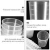 ULTECHNOVO Plastic Medicine Cups, 50pcs 50ml Plastic Graduated Cup Clear Mixing Cups Measuring Cups Transparent Scale Cups Liquid Measure Tool Laboratory Sample Collection Cup view 4