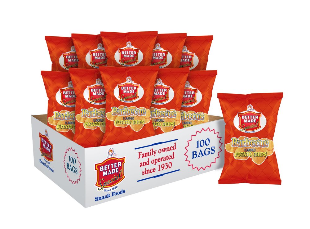 Better Made Special BBQ Flavor Potato Chips 1oz - 100 Bags