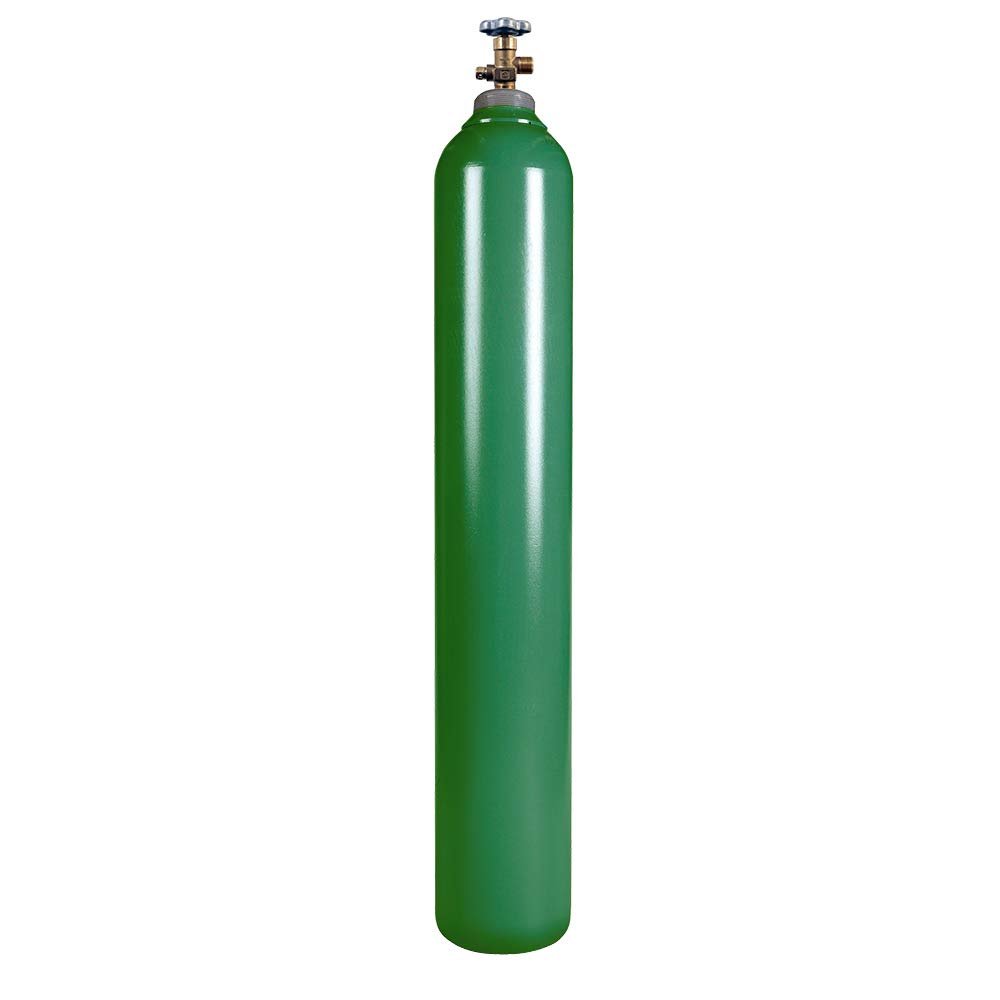125 cu ft Steel Oxygen Cylinder - CGA540 Valve - DOT Approved