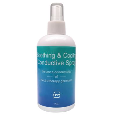 Soothing Conductive Spray by PMT. Electrotherapy Conductive Spray for use with Conductive TENS/EMS Garments - 4 Oz
