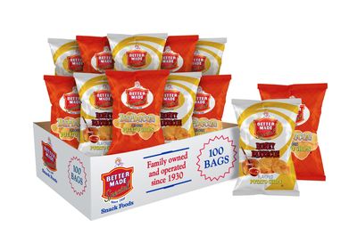 Better Made Special Honey BBQ (50) & BBQ (50) Potato Chip Variety Pack 1oz Each - 100 BAGS!
