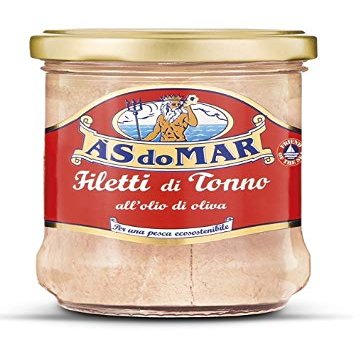 AS do MAR Yellowfin Tuna Fillets in Pure Olive Oil | 2 Pack | Imported From Italy | Wild Caught | Gourmet All Natural | AsDoMar | Premium fish in 7.05 oz Glass Jar (200 Grams) (2)