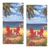 Boston International Coastal Christmas Hand Towels Decorative Paper Hand Towels for Bathroom Guest Towels Disposable, Beach Bathroom Decor Pak 32 view 1