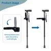 Walking Cane Handle Grips Support Stand Assist, Cane Holder for Elderly, Disabled Walking Sticker or Crutch,Elderly, Disabled, Fits Crutch Tube 1" Dia view 3