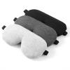 ALASKA BEAR 3 Pack Sleep Eye Masks Organic Cotton Cool Bamboo - Contoured Inserts for Pressure Free and 100% Light Blocking, Lightweight for Home or Travel Use (Black, Grey, Silver) view 2