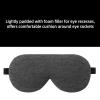 ALASKA BEAR 3 Pack Sleep Eye Masks Organic Cotton Cool Bamboo - Contoured Inserts for Pressure Free and 100% Light Blocking, Lightweight for Home or Travel Use (Black, Grey, Silver) view 3