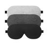 ALASKA BEAR 3 Pack Sleep Eye Masks Organic Cotton Cool Bamboo - Contoured Inserts for Pressure Free and 100% Light Blocking, Lightweight for Home or Travel Use (Black, Grey, Silver) view 4