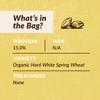 100% Organic Hard White Wheat Berries - 25 lbs view 3