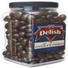 Gourmet Dark Chocolate Covered Cherries by It's Delish, 3 lb Jumbo Reusable Container | Premium Dark Bittersweet Chocolate Coated Dried Cherries - Kosher Parve Vegan view 1
