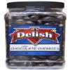 Gourmet Dark Chocolate Covered Cherries by It's Delish, 3 lb Jumbo Reusable Container | Premium Dark Bittersweet Chocolate Coated Dried Cherries - Kosher Parve Vegan view 2