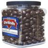 Gourmet Dark Chocolate Covered Cherries by It's Delish, 3 lb Jumbo Reusable Container | Premium Dark Bittersweet Chocolate Coated Dried Cherries - Kosher Parve Vegan view 3