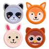 ICEWRAPS Small Reusable Ice Packs for Kids Boo Boos, Cloth-Covered Hot & Cold Packs, Baby Ice Pack for Fever & Minor Injuries, Set A: Bunny, Fox, Raccoon, Owl  FSA-HSA Eligible view 1