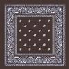 1/2 Sheet - Brown Paisley Bandanna Birthday - D24649 - 2D Edible Cake Cupcake Party Topper view 1