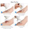 BBTO 4 Pieces Glass Cupping Set Glass Silicone Cupping Cups Massage Vacuum Suction Cupping Cups for Body Face Leg Arm Back Shoulder Muscle and Joint Pain (White) view 4